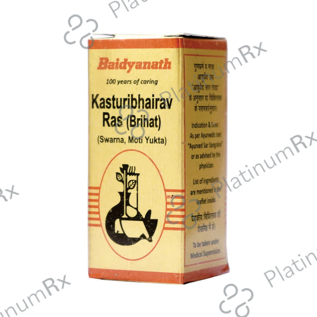 Baidyanath (Nagpur) Kasturibhairav Ras (Brihat) Tablet 10 tablets