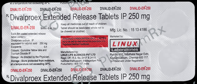 Divalid 250mg Tablet ER