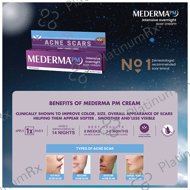 Mederma PM Intensive Overnight Scar Cream 10gm