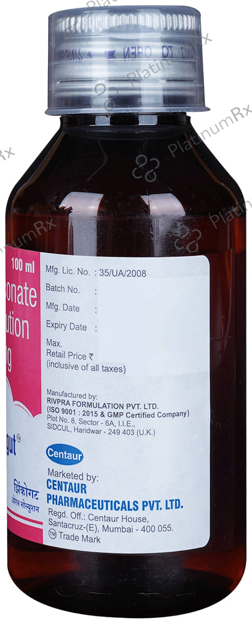 Zincogut 20mg Syrup 100ml