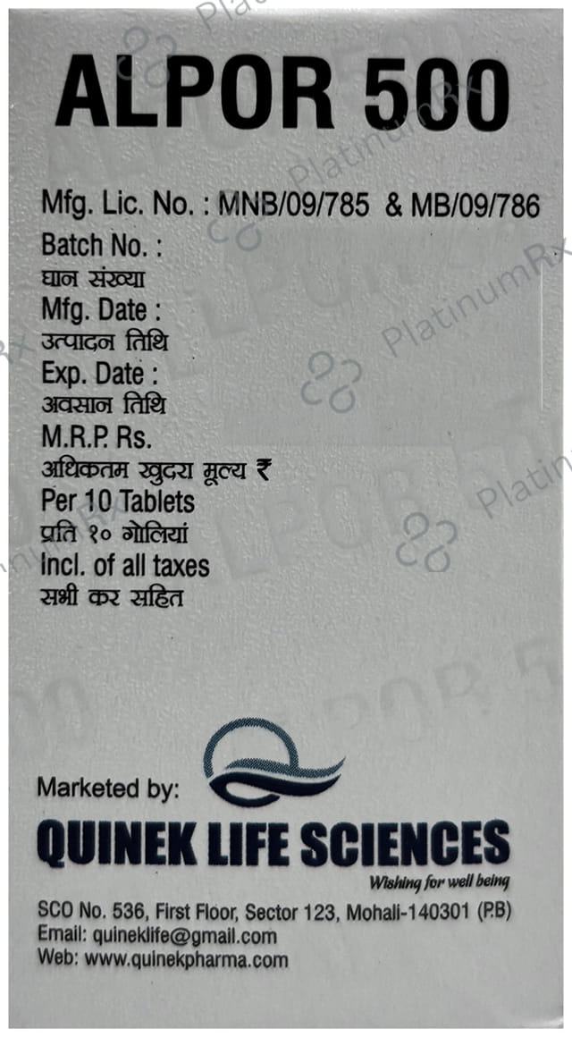 Alpor 500mg Tablet CR 10s