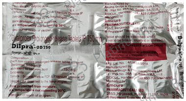Dilpra- D 750mg Tablet PR 10s