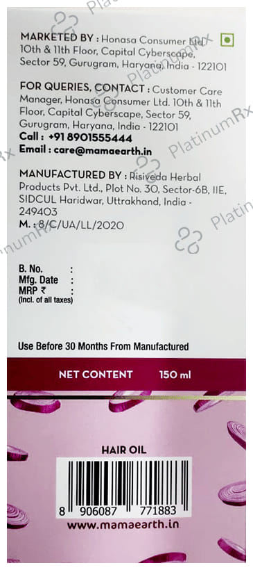 Mamaearth Onion Hair Oil 150ml