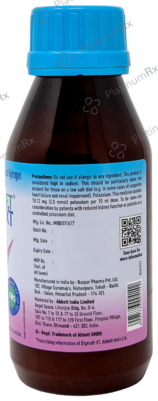 Digeraft XT 1000/200mg Oral Suspension Raw Mango Flavour 200ml