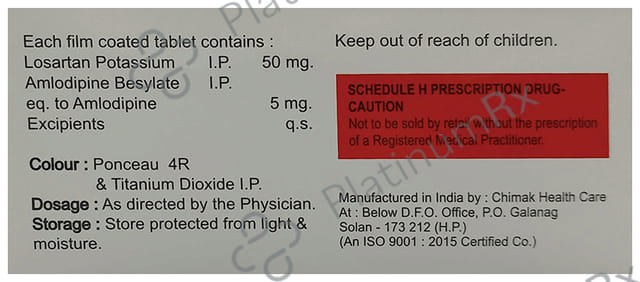 Lanxes A 50/5mg Tablet 10s