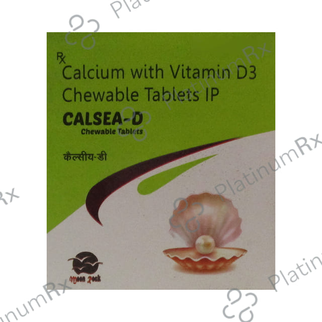 Calsea D 500mg/125IU Chewable Tablet 10s