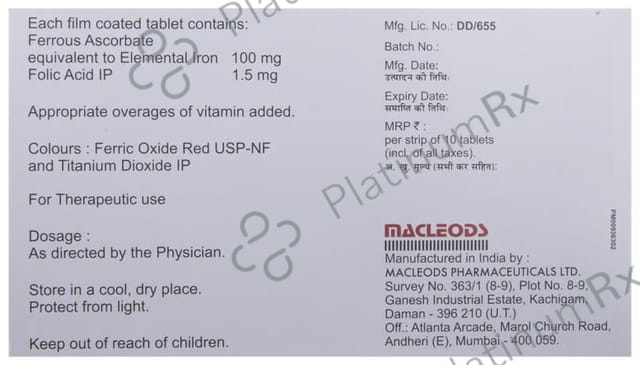 Irozorb 100/1.5mg Tablet 10s