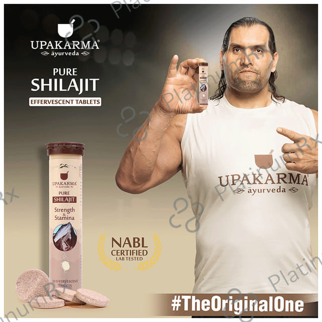 Upakarma Ayurveda Pure Shilajit Effervescent Tablet
