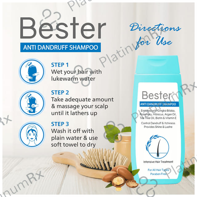 Bester Anti Dandruff Shampoo (100ml Each) 1 Bottle