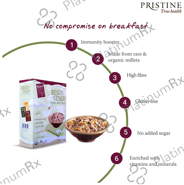 Pristine Beginnings Organic Millet Muesli 150 gm