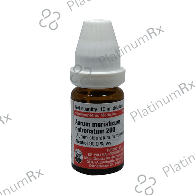 Dr Willmar Schwabe Germany Aurum muriaticum Natronatum Dilution 200