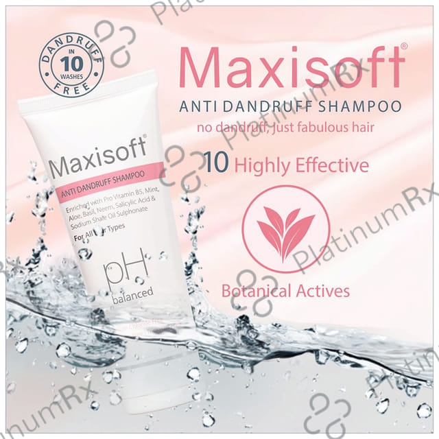 Maxisoft PH Balanced Anti Dandruff Shampoo (100ml Each) 4 Tubes