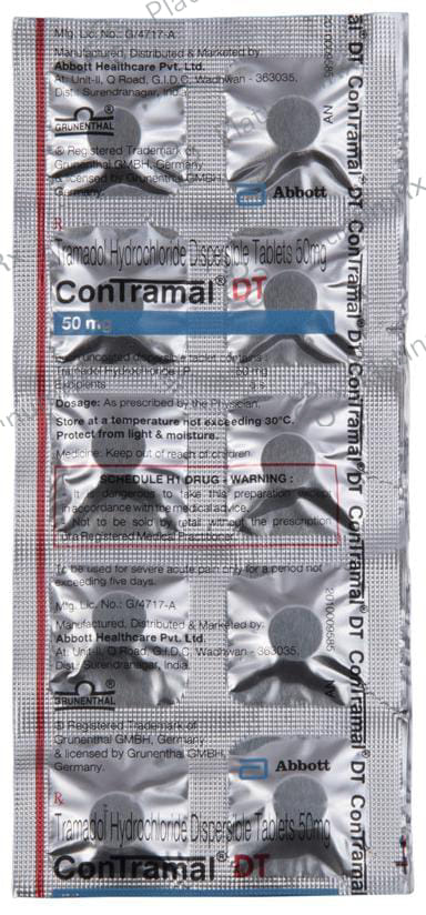 Contramal 50mg Tablet DT 10s