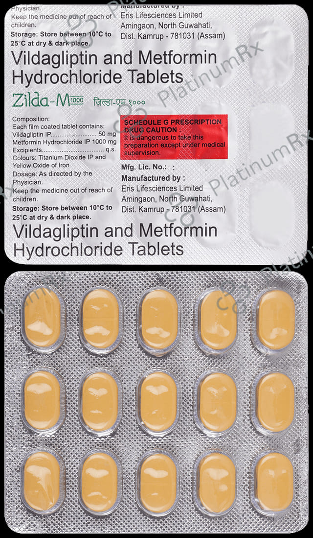 Zilda M 1000/50mg Tablet 15s
