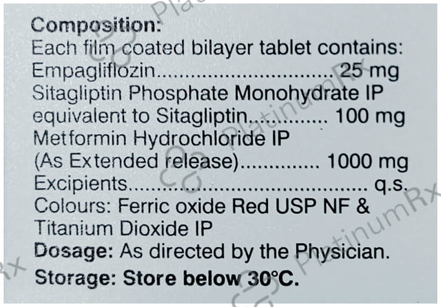 Gibtulio SM 25/1000mg Tablet 10s