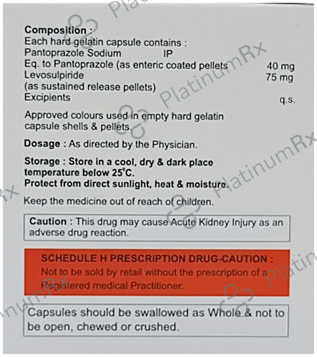 Panpital 75/40mg L Capsule SR 10s