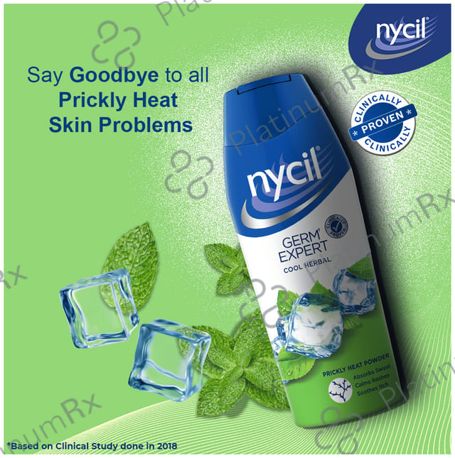 Nycil Germ Expert Prickly Heat Cool Herbal Powder