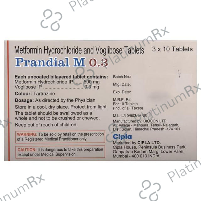 Prandial M 0.3 Tablet