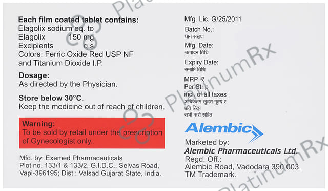 Unigolix 150mg Tablet 10s