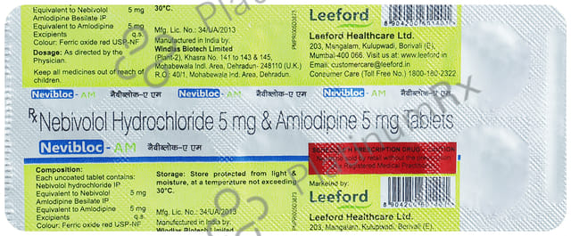 Nevibloc AM 5/5mg Tablet 10s