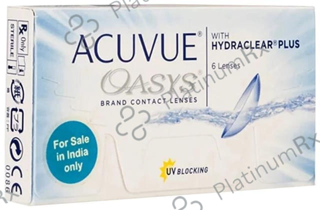Acuvue Oasys with Hydraclear Plus Contact Lens Optical Power -3.25 Transparent Spherical