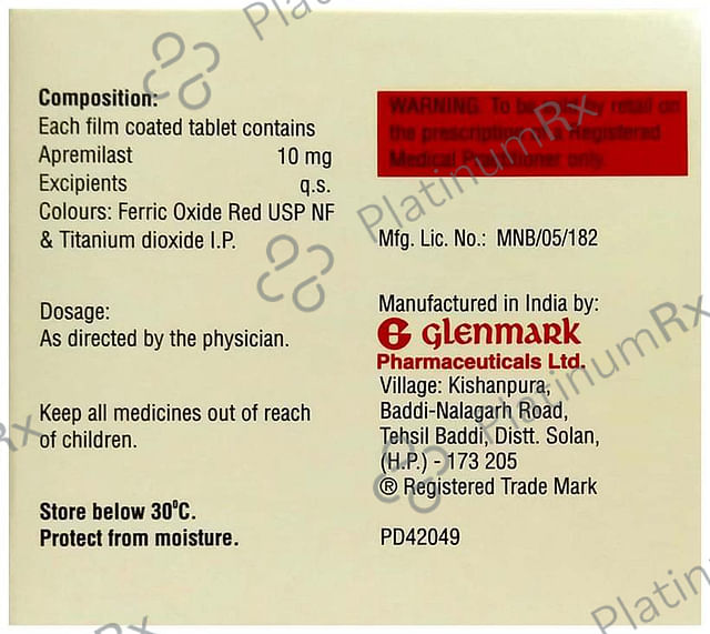 Aprezo 10mg Tablet 4s