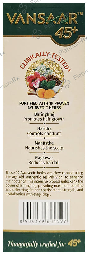 Vansaar Maha Bhringraj Oil 1st Clinically Proven for Hairfall Control 200 ml