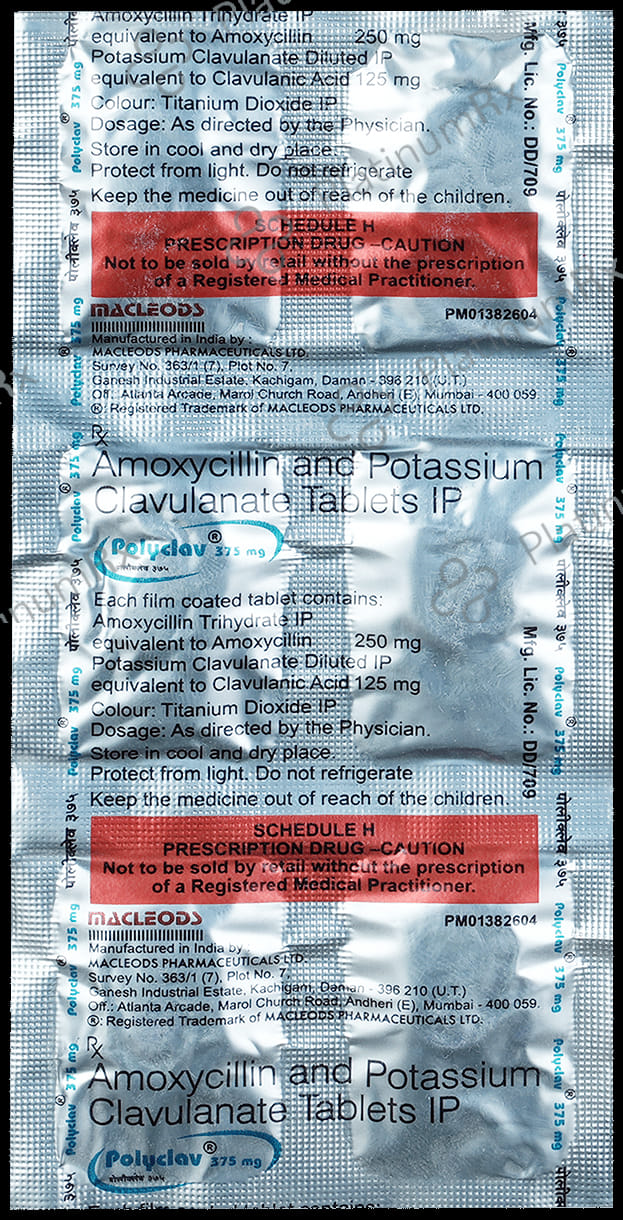Polyclav 250/125mg Tablet 6s
