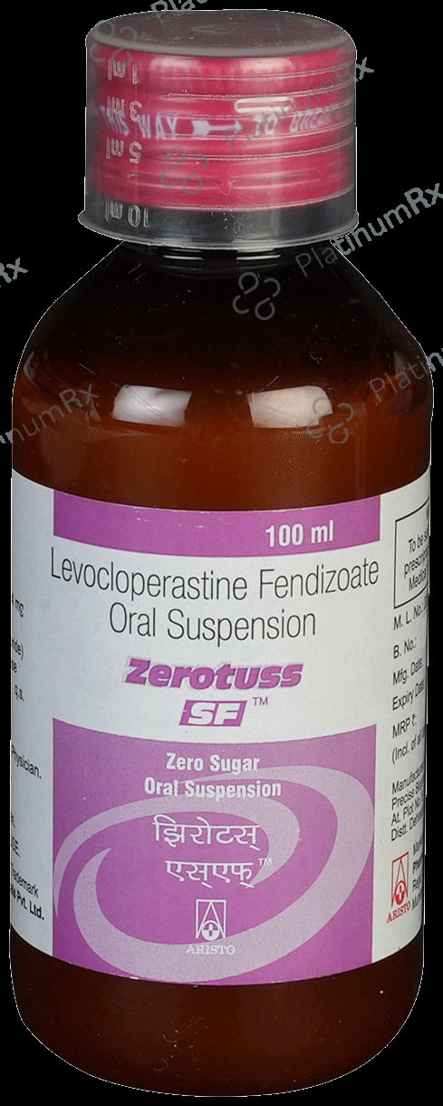 Zerotuss 20mg Sugar Free Oral Suspension 100ml