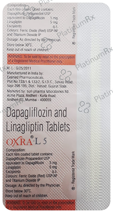 Oxra L 5/5mg Tablet 10s