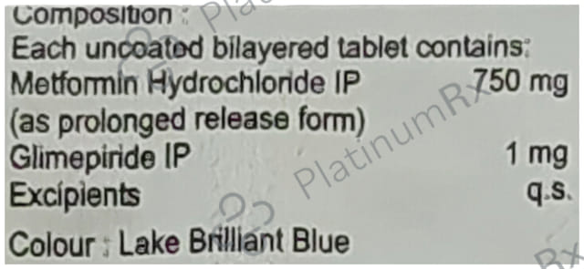 Glimisave M1/750 Tablet PR 15s