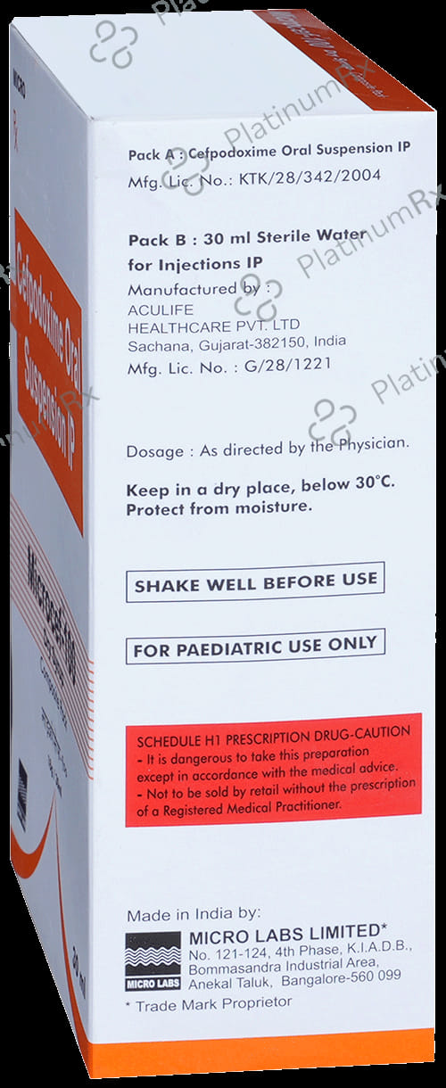 Microcef 100mg Oral Suspension 30ml