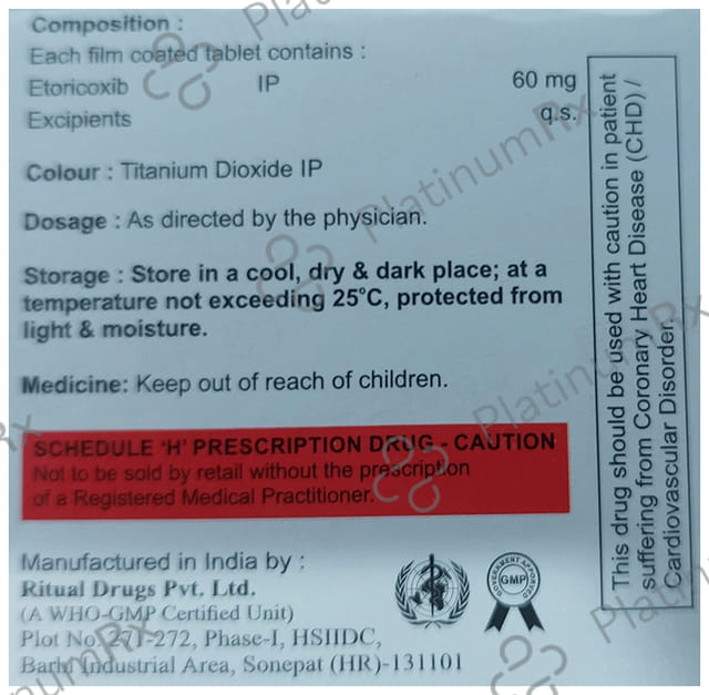 Etopeak 60mg Tablet 10s