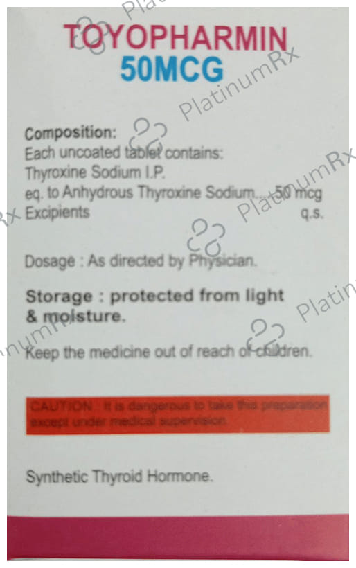 Toyopharmin 50mcg Tablet 100s