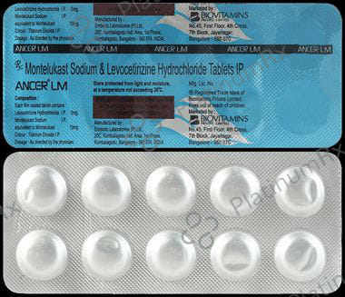 Ancer LM 5/10mg Tablet 10s