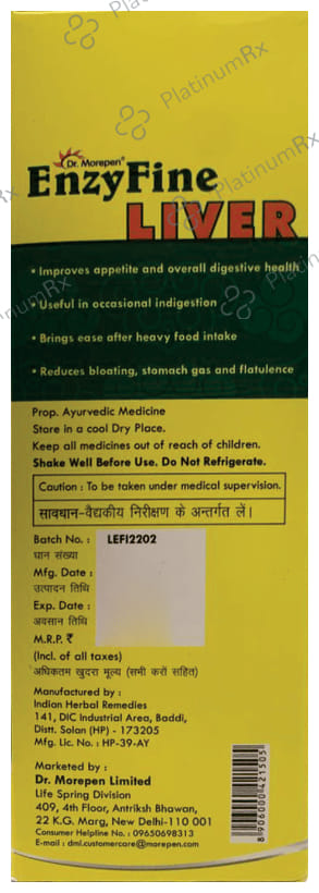 Dr. Morepen Enzyfine Liver Syrup
