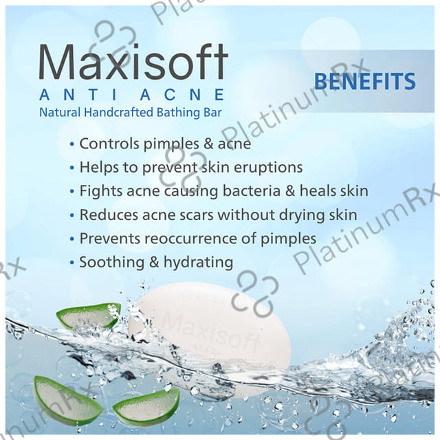 Maxisoft Antiacne Natural Handcrafted Bar 75gm