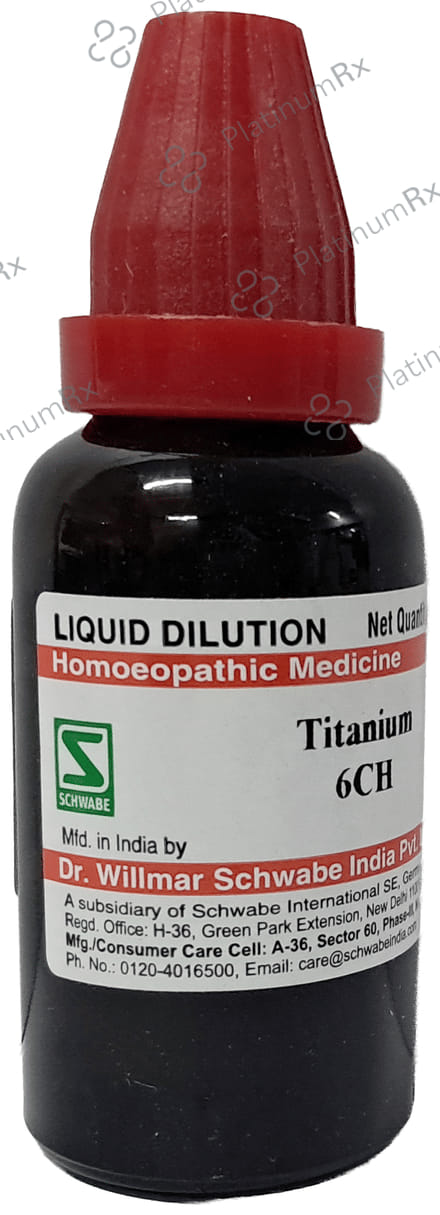Dr Willmar Schwabe India Titanium Dilution 6 CH
