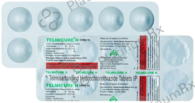 Telmicure H 40mg/12.5mg Tablet