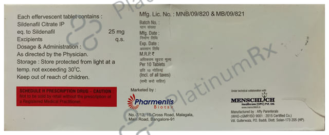 Femilis 25mg Effervescent Tablet 10s