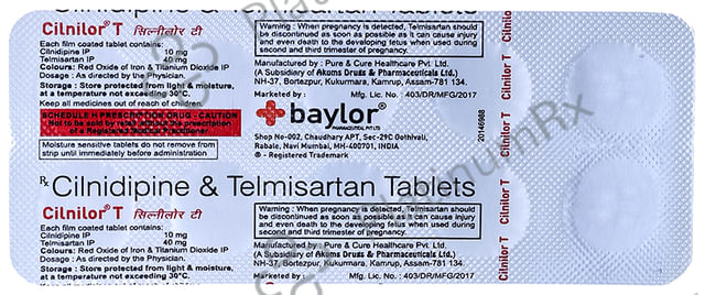 Cilnilor T 10mg/40mg Tablet