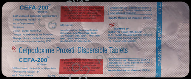 Cefa 200mg Tablet