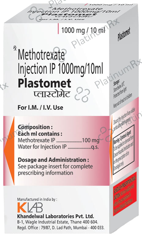Plastomet 1000mg Injection