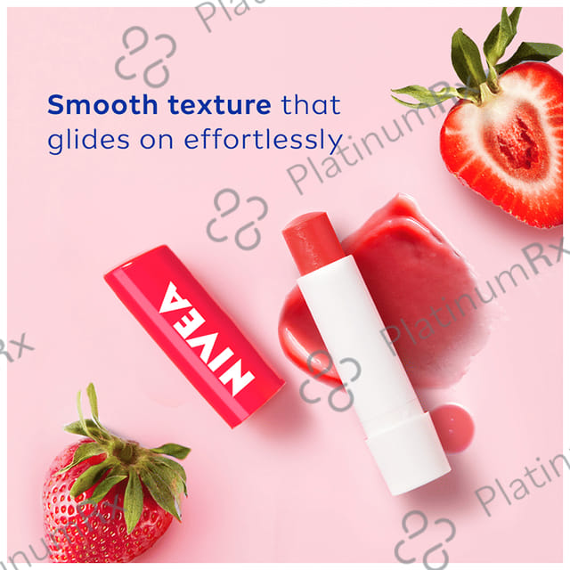 Nivea Lip Balm with Natural Oils - Strawberry Shine