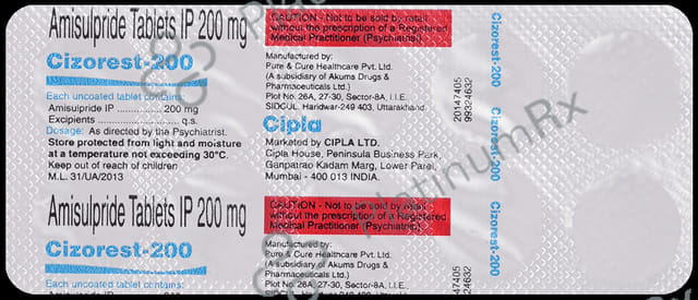 Cizorest 200mg Tablet 10s