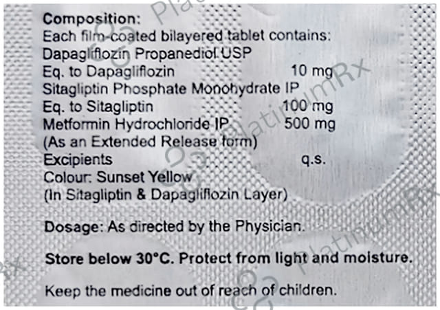 Dapalex SM 10/500/100mg Tablet ER 10s