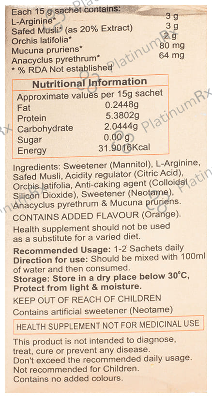 V Two Sachet Orange
