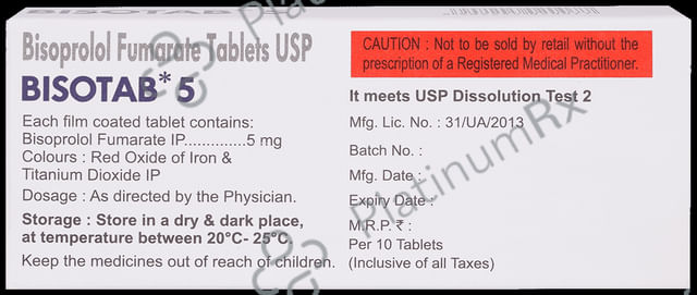 Bisotab 5mg Tablet 10s