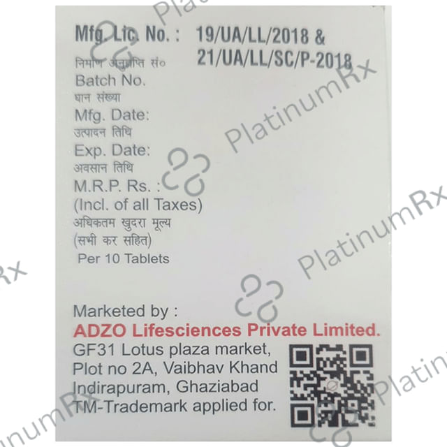 Adzospas M 80/250mg Tablet 10s