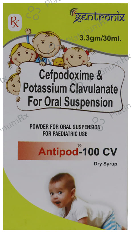 Antipod 100/62.5mg CV Dry Syrup 30ml
